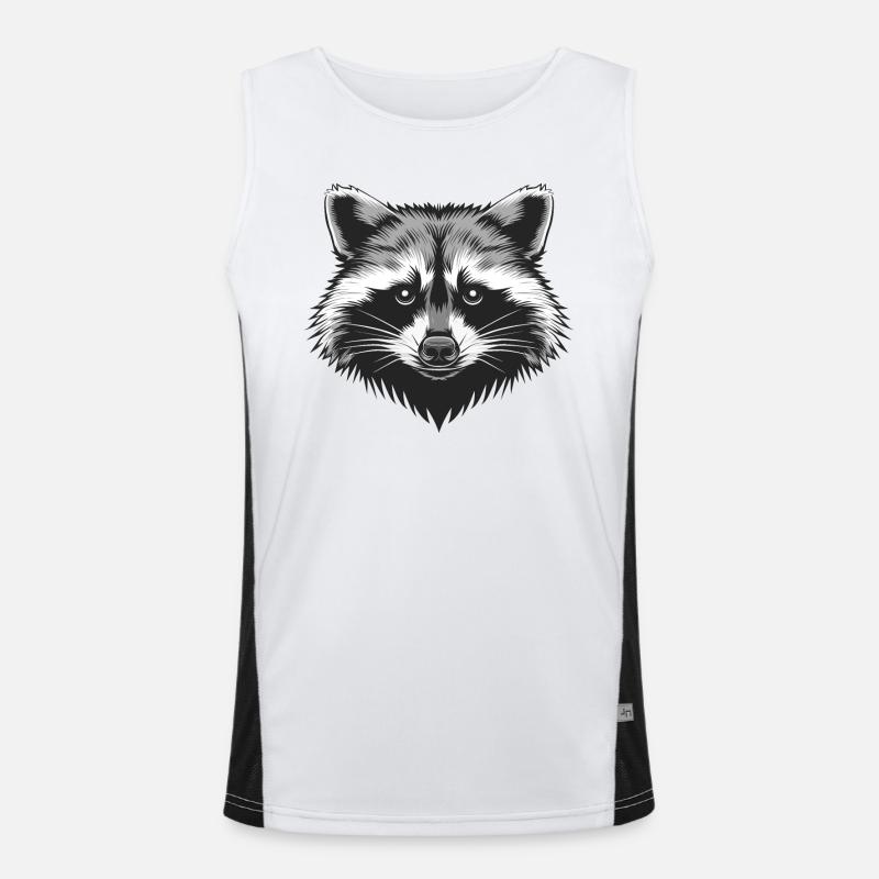 Waschbär Funktionelles Kontrast-Tank Top für Männer 