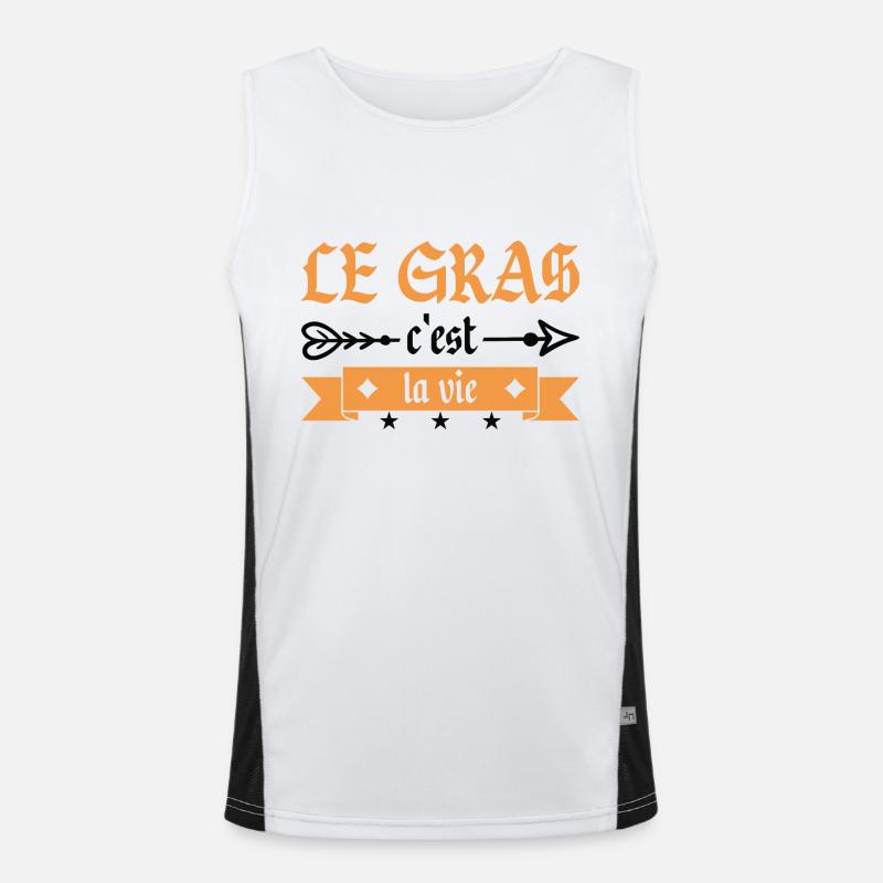 Le Gras C'est La Vie Débardeur respirant contrasté Homme 