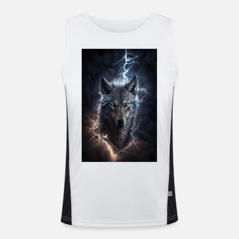 Wolf Blitz Thunder Epic Cool Epic Wolves Débardeur respirant contrasté Homme 