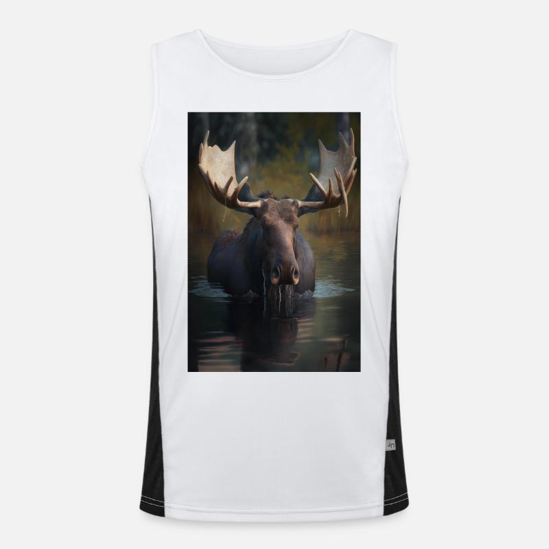 Moose Realistic Men's Functional Contrast Tank Top 