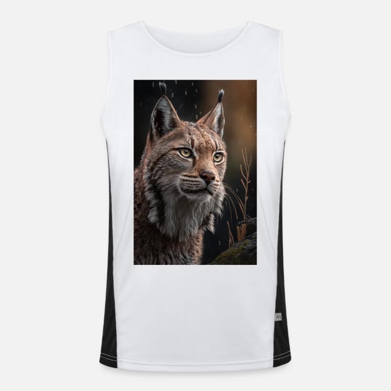 Luchs Funktionelles Kontrast-Tank Top für Männer 