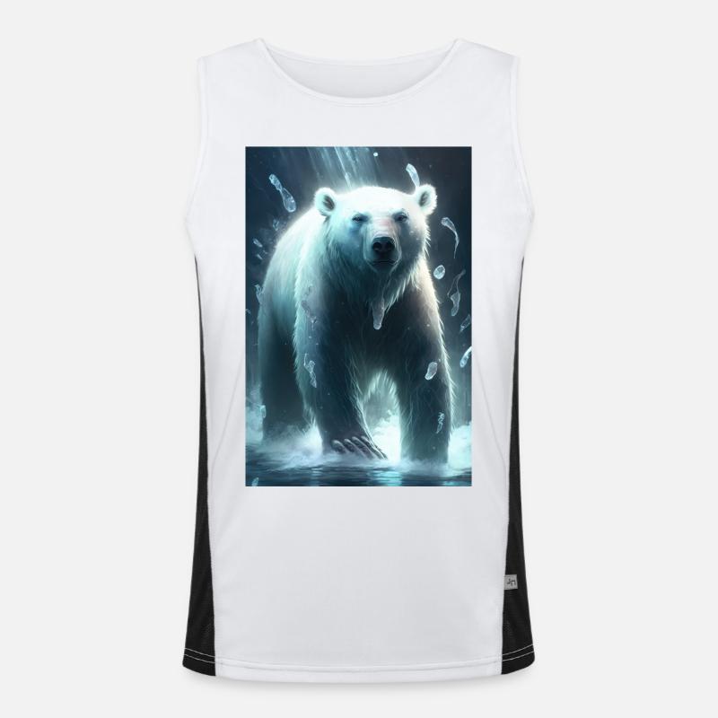 Polar bear Men's Functional Contrast Tank Top 