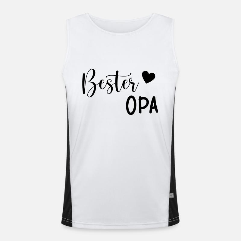 Bester Opa Geschenkidee Funktionelles Kontrast-Tank Top für Männer 