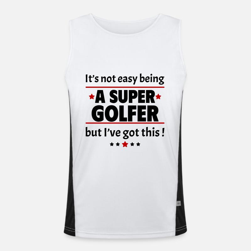 Nicht einfach, ein Super-Golfer zu sein! Funktionelles Kontrast-Tank Top für Männer 