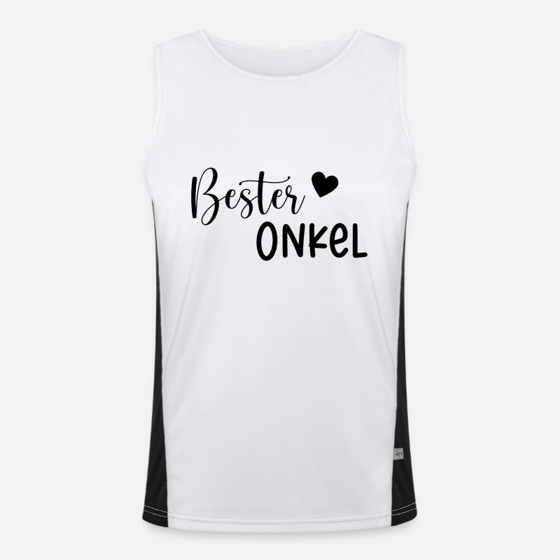 Bester Onkel Geschenkidee Funktionelles Kontrast-Tank Top für Männer 