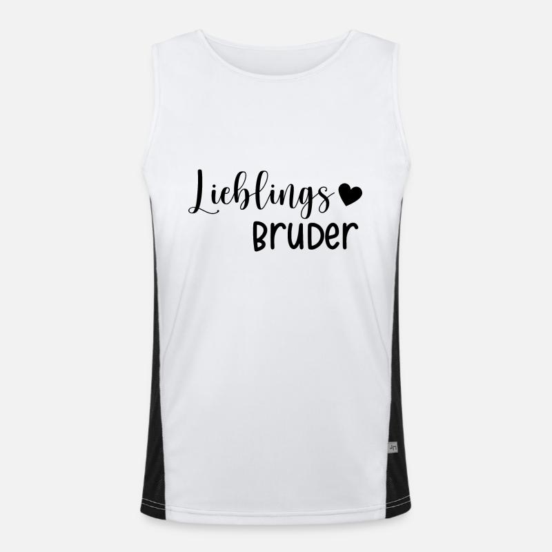 Lieblings Bruder Geschenkidee Funktionelles Kontrast-Tank Top für Männer 