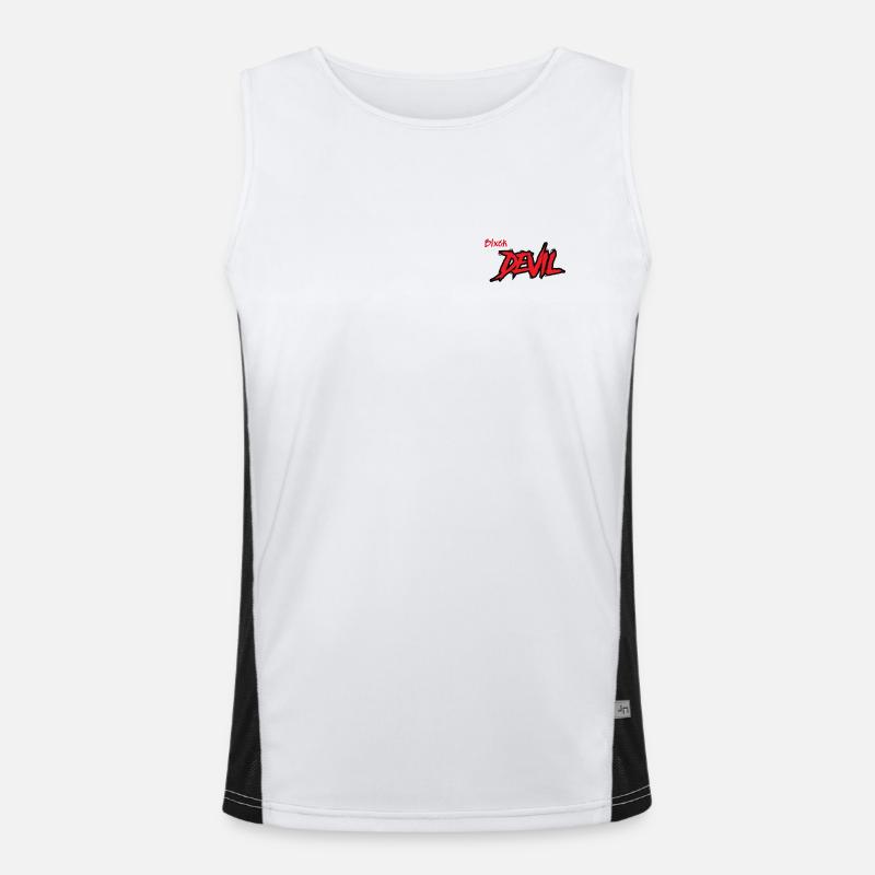 Blxck Devil Funktionelles Kontrast-Tank Top für Männer 