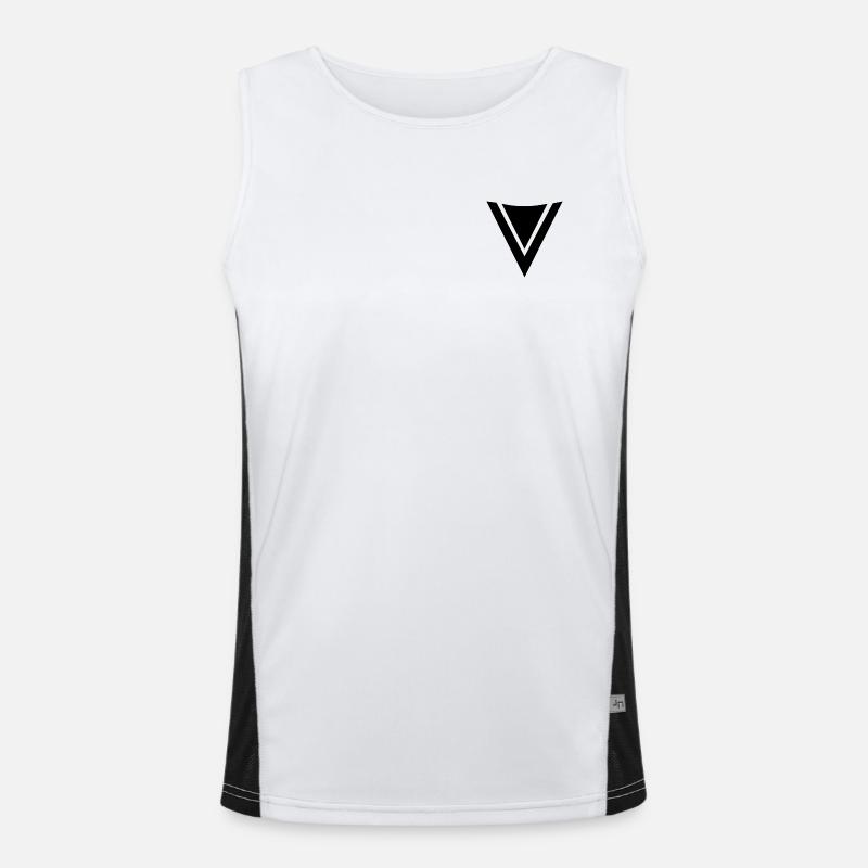 FronzeDE Basic Black Men's Functional Contrast Tank Top 