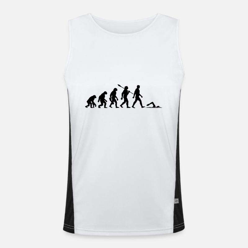 Evolution - Schwimmen - Wassersport Funktionelles Kontrast-Tank Top für Männer 
