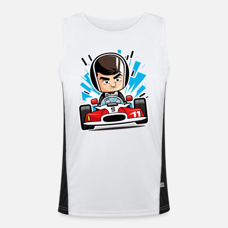 Geschwindigkeits-Dämonen Funktionelles Kontrast-Tank Top für Männer 