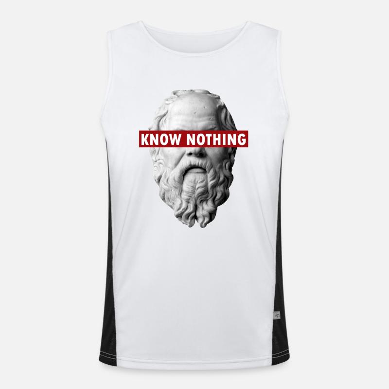 KNOW NOTHING SOCRATES Men's Functional Contrast Tank Top 