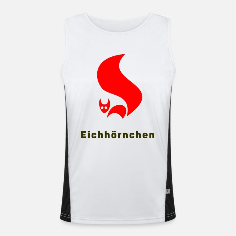 Das Waldbrand Eichhörnchen aus der DDR Funktionelles Kontrast-Tank Top für Männer 