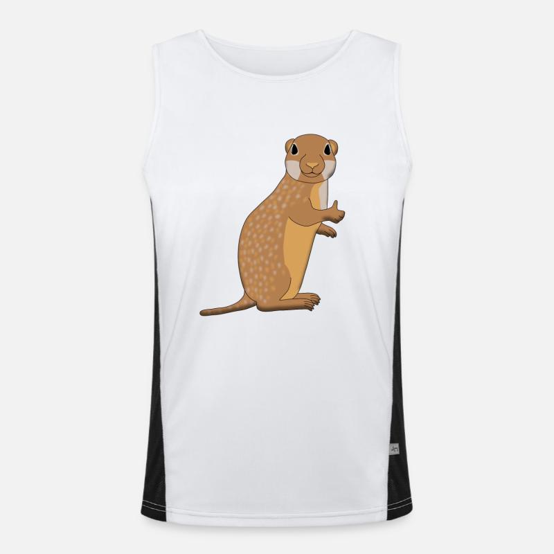 Ground squirrel all clear Men's Functional Contrast Tank Top 
