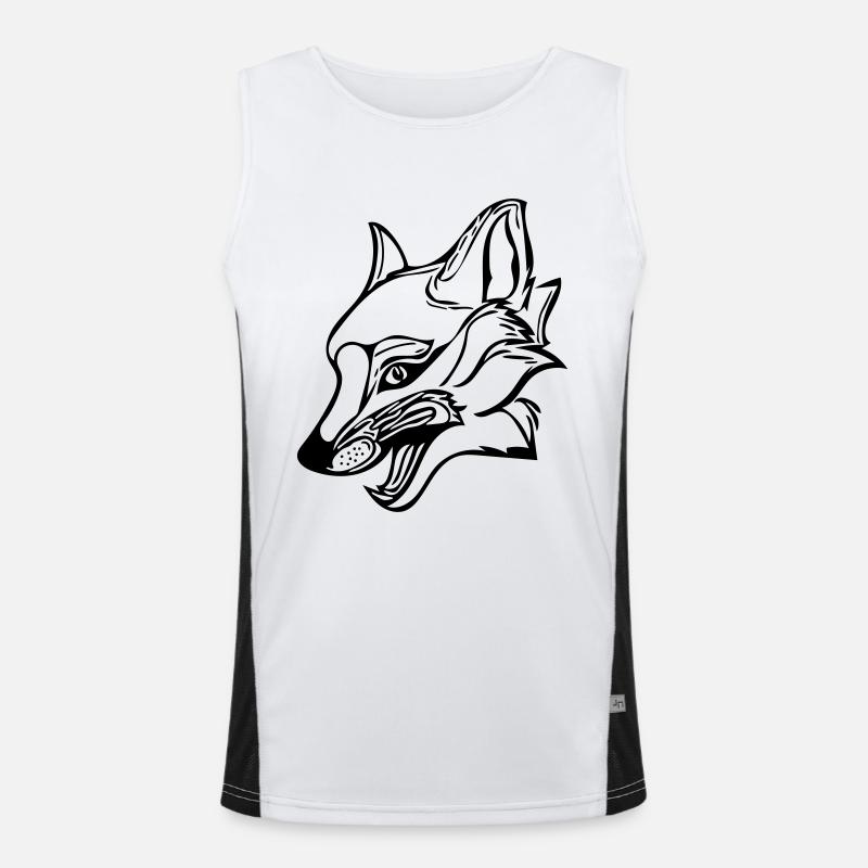 Fuchs Funktionelles Kontrast-Tank Top für Männer 