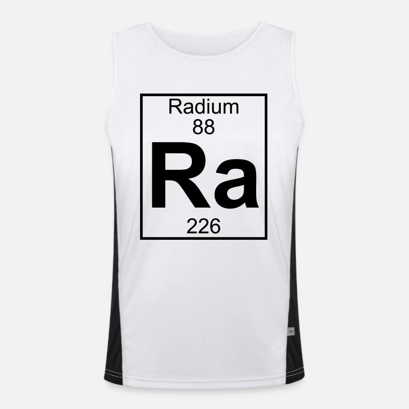 Radium (Ra) (element 88) Men's Functional Contrast Tank Top 
