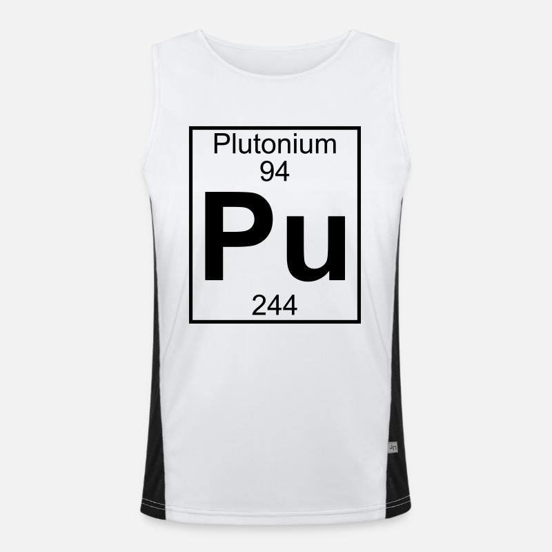 Plutonium (Pu) (element 94) Men's Functional Contrast Tank Top 