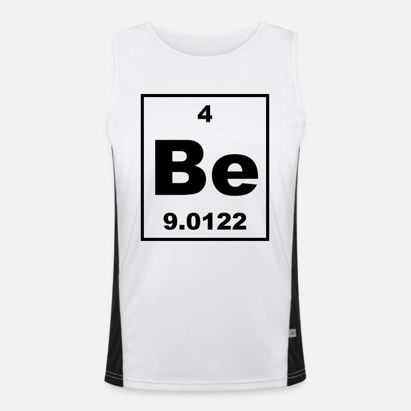 Beryllium (Be) (element 4) Men's Functional Contrast Tank Top 