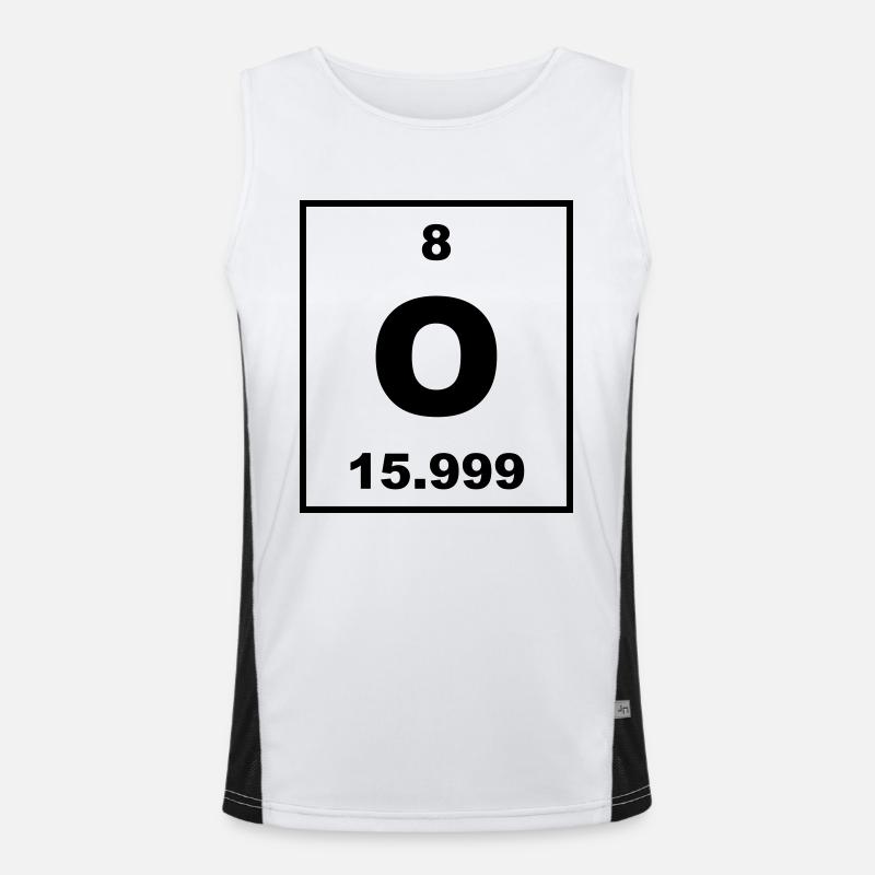 Element 008 - O (oxygen) - Small Débardeur respirant contrasté Homme 