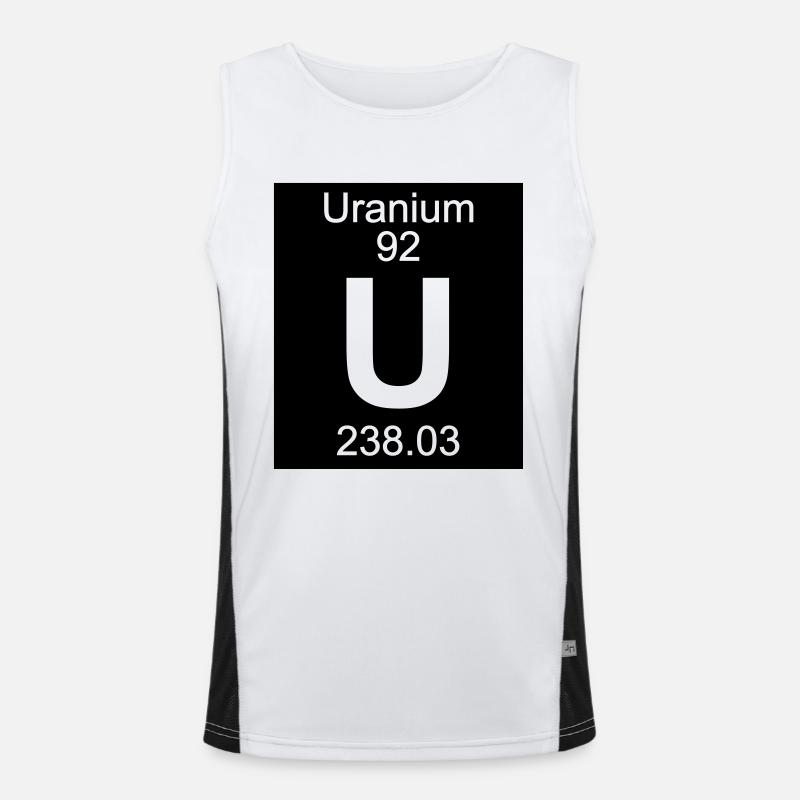 Element 92 - u (uranium) - Inverse (Full) Débardeur respirant contrasté Homme 