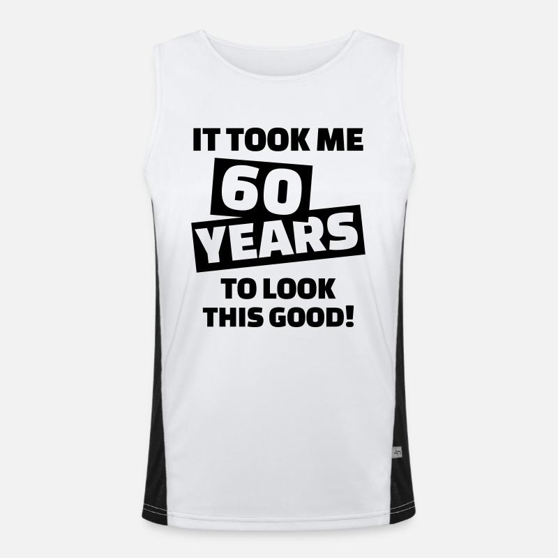 60 Geburtstag Funktionelles Kontrast-Tank Top für Männer 
