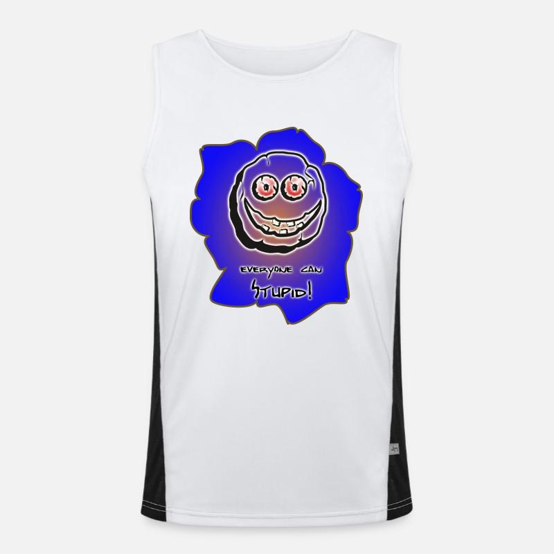 everyone can stupid Men's Functional Contrast Tank Top 