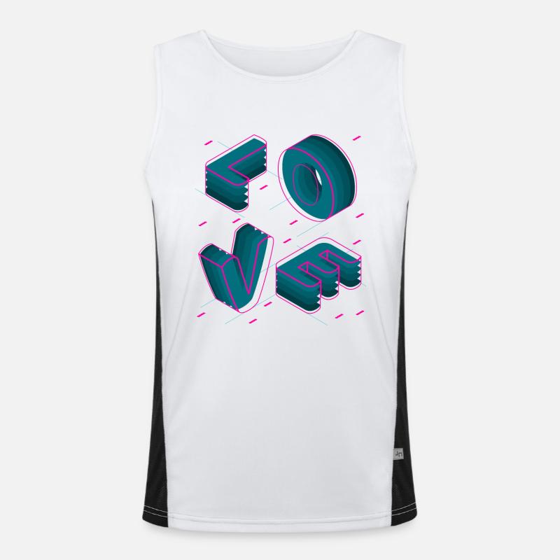LOVE Chart Men's Functional Contrast Tank Top 