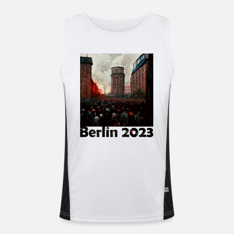 Le nouveau Mitte 25 de Berlin Débardeur respirant contrasté Homme 