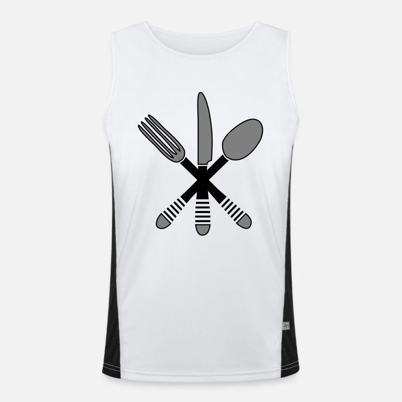 Cuisine couverts 2 Débardeur respirant contrasté Homme 