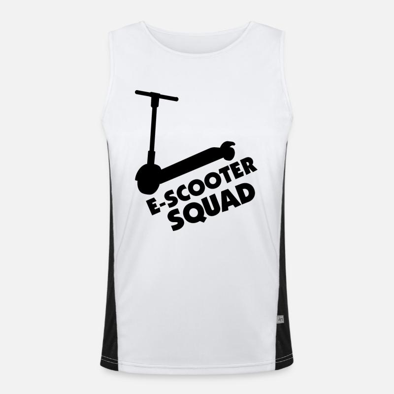 E-Scooter Roller Scooter Funktionelles Kontrast-Tank Top für Männer 