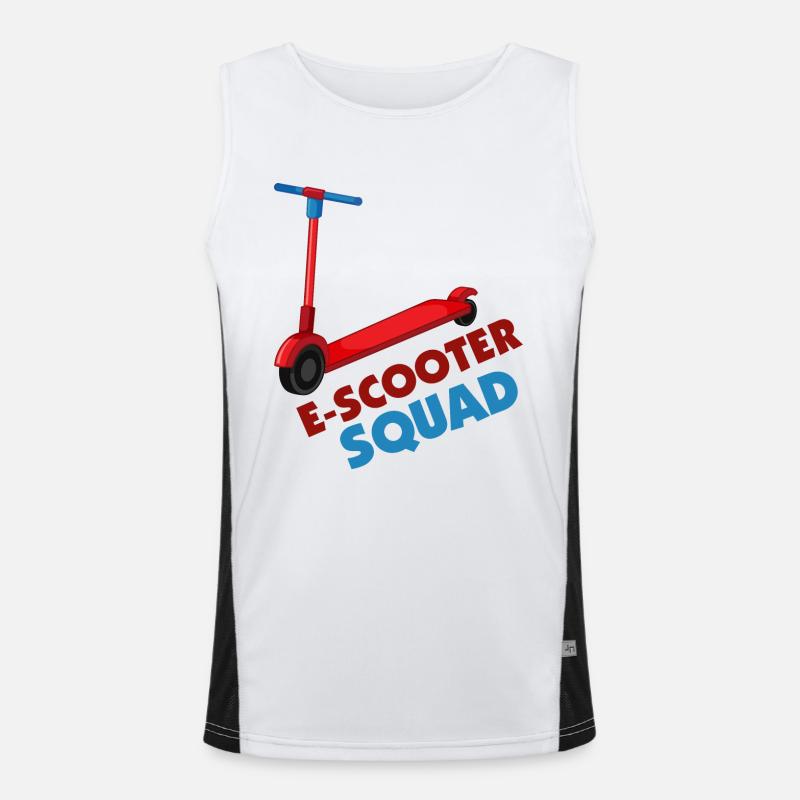 E-Scooter Roller Scooter Funktionelles Kontrast-Tank Top für Männer 