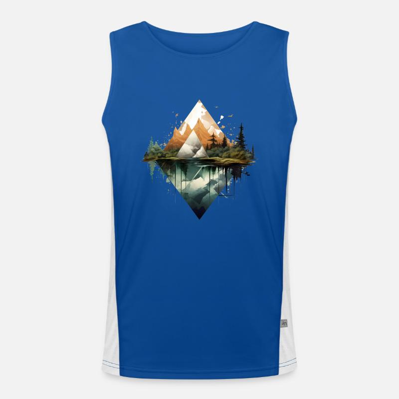 Nature Triangle Débardeur respirant contrasté Homme 