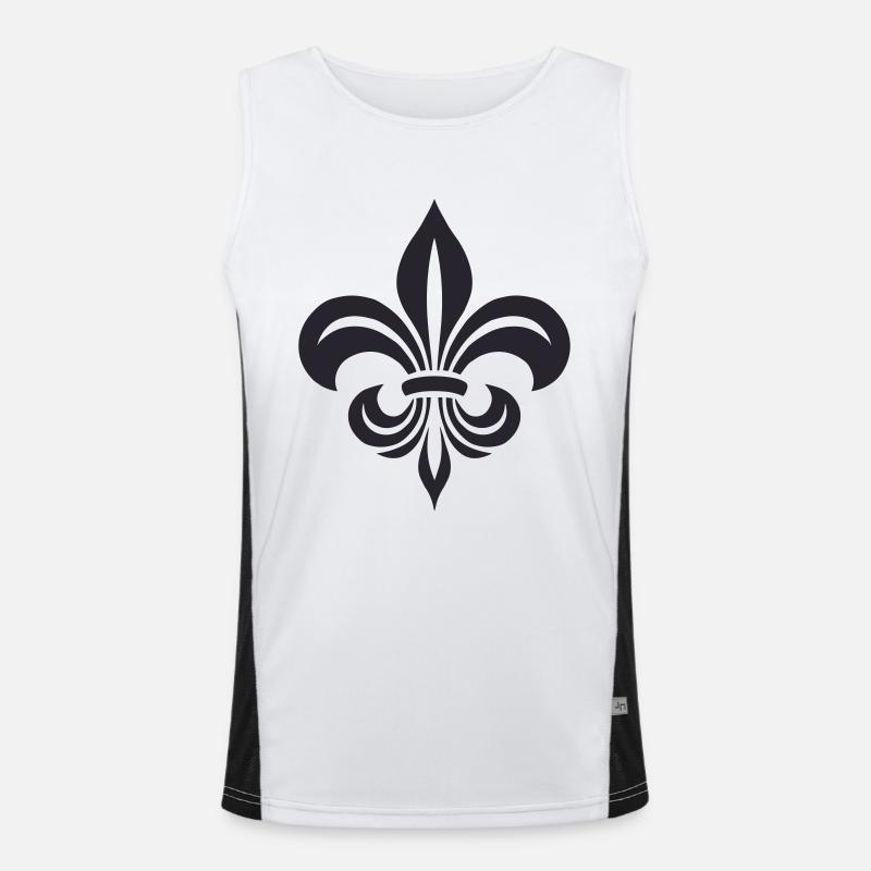 symbole de la fleur de lys Débardeur respirant contrasté Homme 