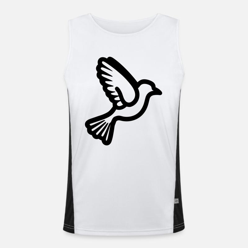 Colomba Canotta sportiva da uomo in contrasto cromatico 