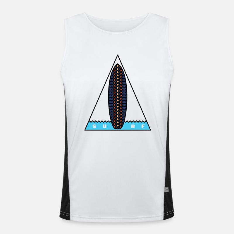 Surf Triangle Men's Functional Contrast Tank Top 
