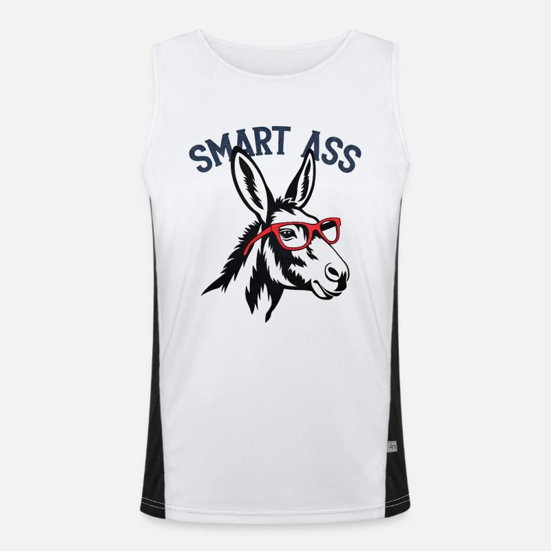 Smart Ass Men's Functional Contrast Tank Top 