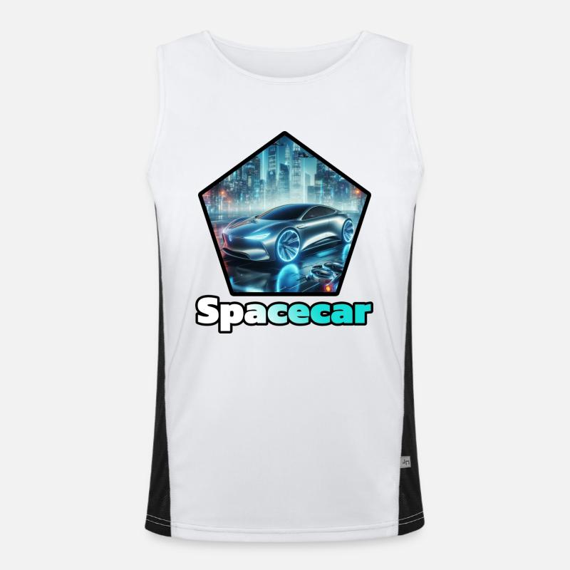 My Design Funktionelles Kontrast-Tank Top für Männer 