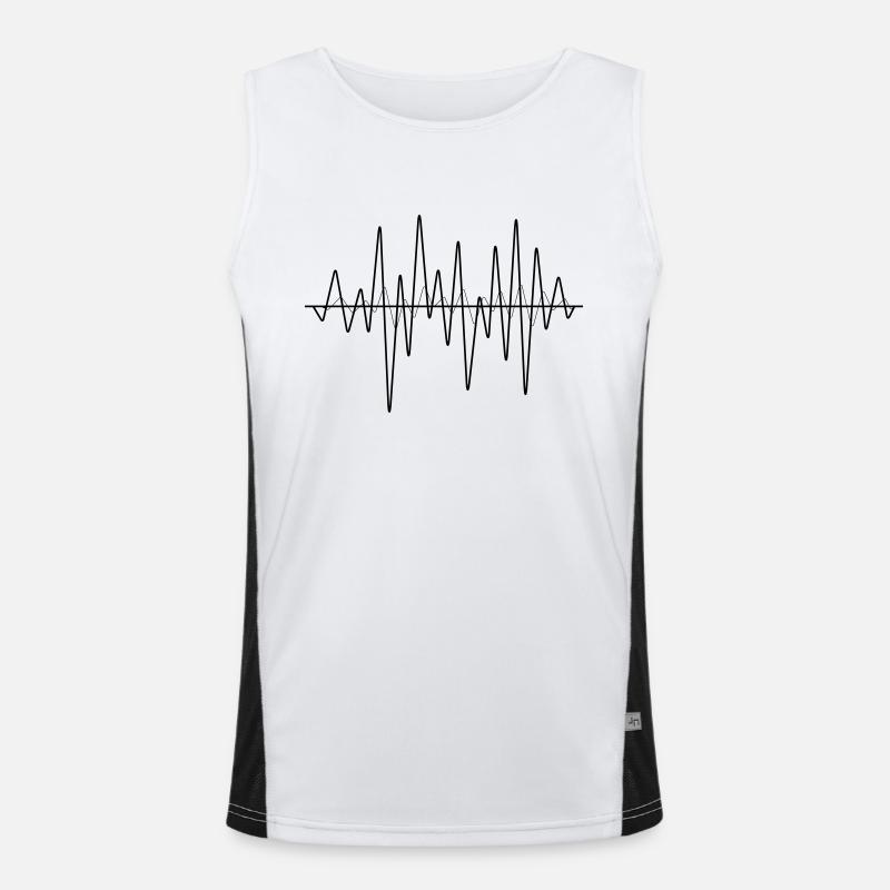 sound waves Men's Functional Contrast Tank Top 