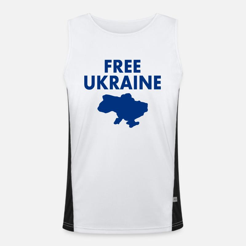 Free ukraine Funktionelles Kontrast-Tank Top für Männer 