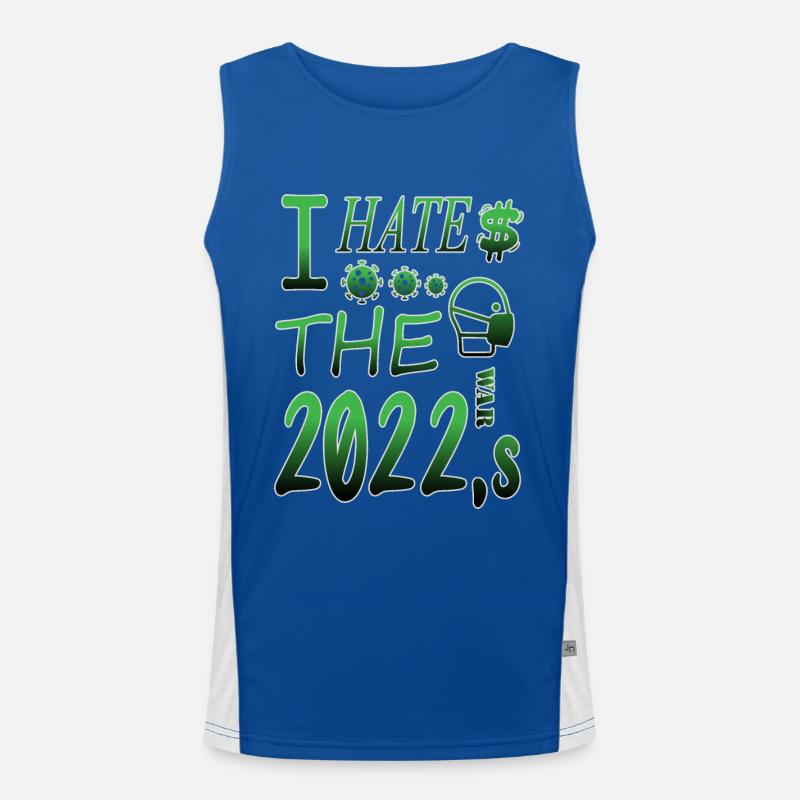 I hate 2022 Men's Functional Contrast Tank Top 