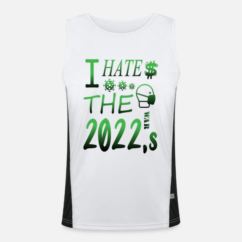 Ich hasse 2022 Funktionelles Kontrast-Tank Top für Männer 