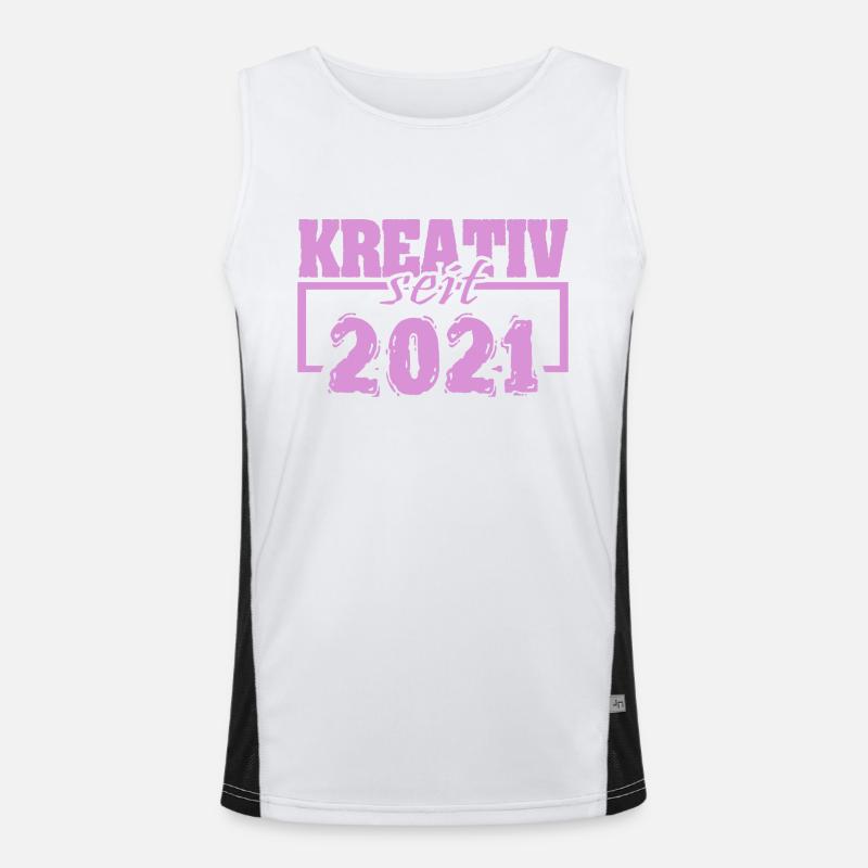 2021 Funktionelles Kontrast-Tank Top für Männer 