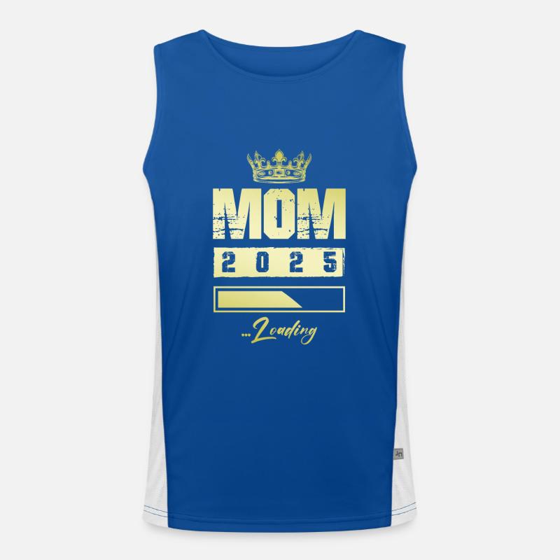 Mama 2025 Loading Mom Funktionelles Kontrast-Tank Top für Männer 