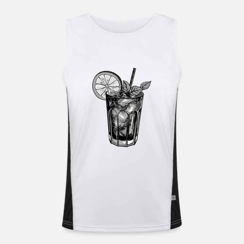 Limonade Getränk Funktionelles Kontrast-Tank Top für Männer 