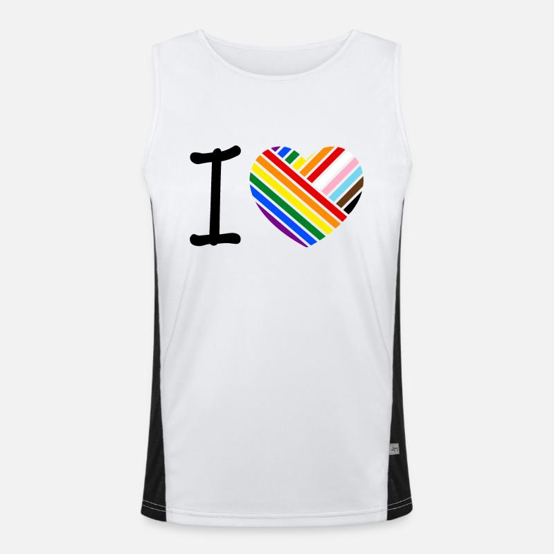 J’aime - classique Débardeur respirant contrasté Homme 