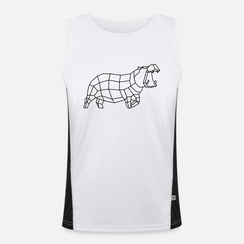 Nilpferd Funktionelles Kontrast-Tank Top für Männer 