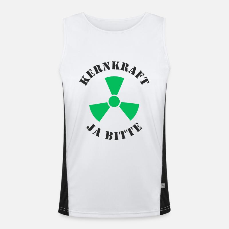 Kernkraft, Ja bitte Funktionelles Kontrast-Tank Top für Männer 