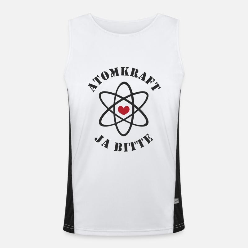 Atomkraft, Ja bitte Funktionelles Kontrast-Tank Top für Männer 