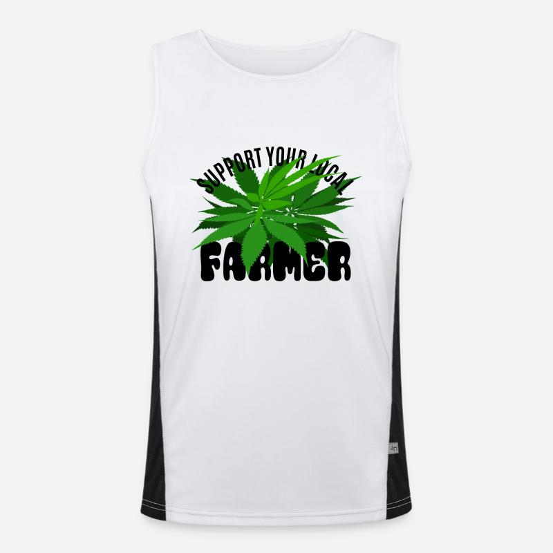 Support your local Farmer - Hemp Men's Functional Contrast Tank Top 