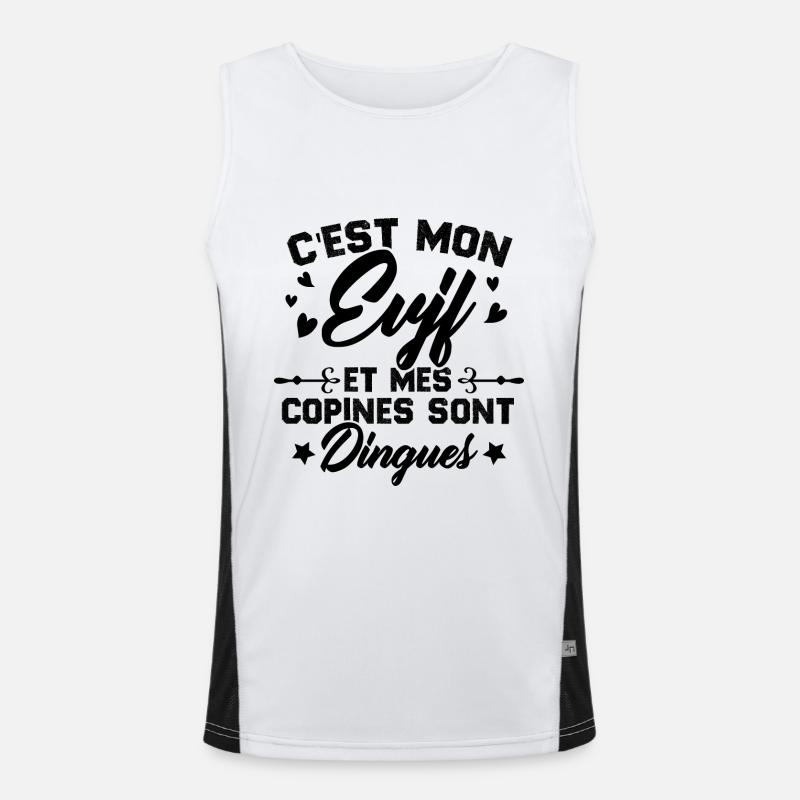 C'est Mon EVJF et mes copines sont dingues Débardeur respirant contrasté Homme 