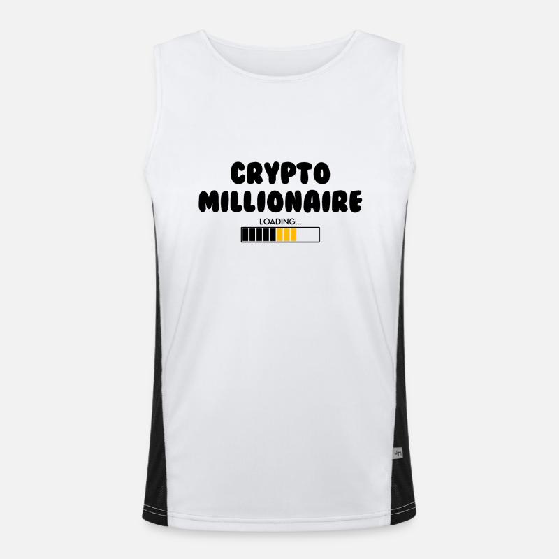 Crypto Millionaire Loading Men's Functional Contrast Tank Top 